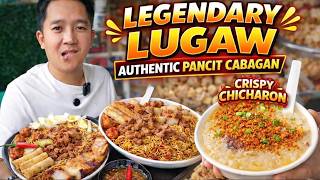 Ultimate Manila Street Food 66 Years Lugawan Pancit Cabagan Crispy Chicharon  Kafoodtrip