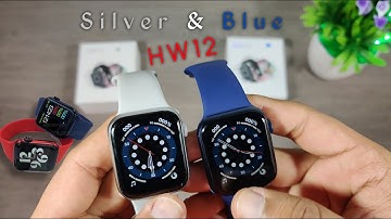 HW12 Series 6 Unboxing | HW12 New Colour BLUE & SILVER | Best 40mm Copy Of Apple Watch Series 6