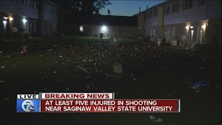At least five hurt in shooting near Saginaw Valley State University
