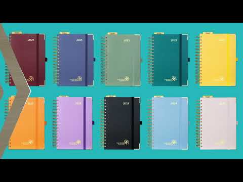 POPRUN 2025 A5 Daily Planner Wirebound