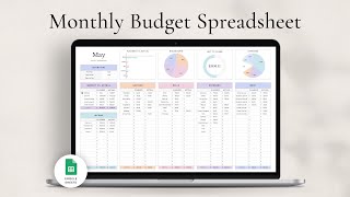 Monthly Budget Spreadsheet for Google Sheets