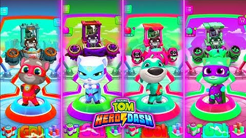Talking Tom Hero Dash | All Heroes Saving All Charcter & Colour Grading | Gameplay
