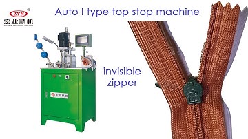 HY-112E  Auto invisible zipper ultrasonic bottom stop machine#zipper machine #zipper making machine