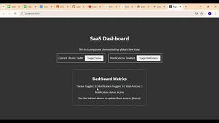 Day 11 React Global State: NON-SERVER Data (Dark Mode, Forms &amp; UI) #saas #frontend #globalstate