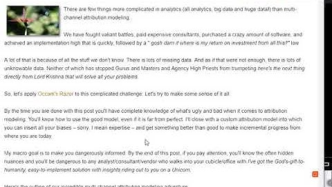 Avinash Kaushik Methodology - have you heard of it?