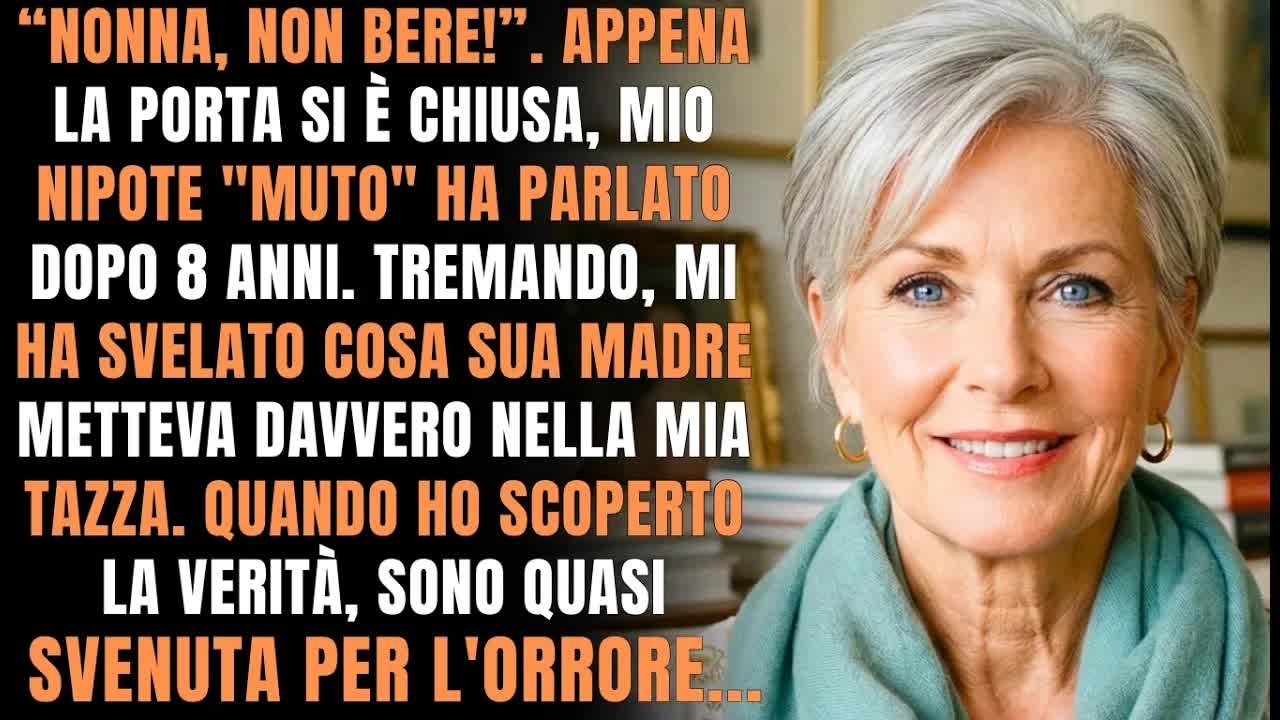 Il momento più normale della mia giornata stava per trasformarsi nel più terrificante. Mio nipote Mattia, otto anni, che tutti credevano muto dalla nascita, era seduto sul tappeto mentre preparavo...