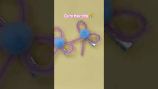 DIY hair clips ||created by Ramee #art #craft #shorts
