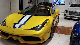 Ferrari 458 Aperta front view walk around