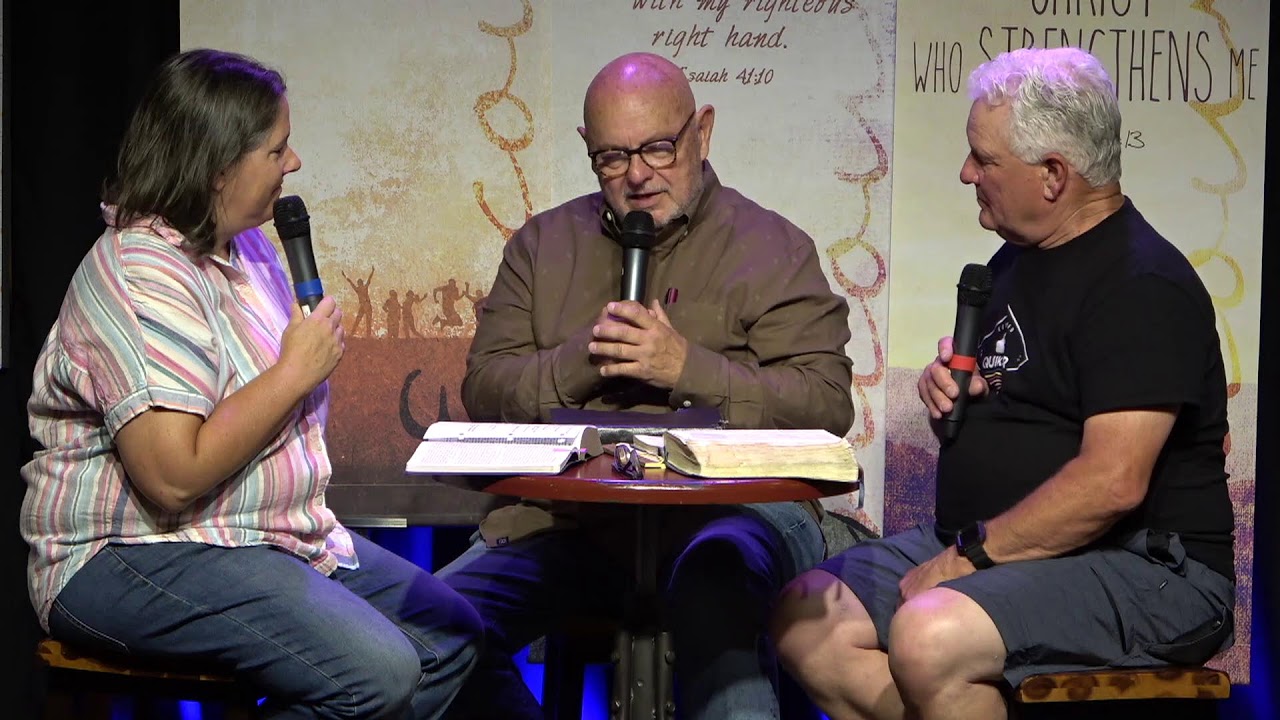 Pastor Stephanie Berglund, Pastor Paul Gilbert, Randy Longnecker - Coffee with Grace