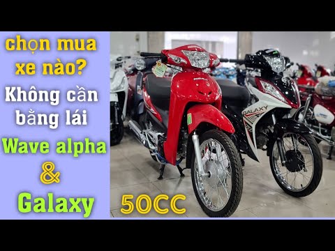 Video Cận cảnh Wave alpha và Galaxy xe 50 nên chọn xe nào... - youtube