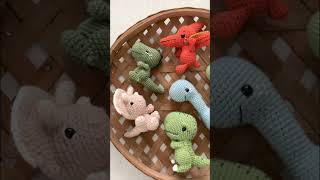 6 Crochet Dinosaurs! | #crochet #amigurumi