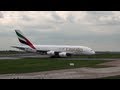 EMIRATES A380 LANDING 05L: MANCHESTER AIRPORT
