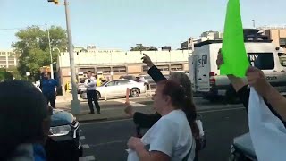 Parents protest migrant shelter plans at Brooklyn Public Schools