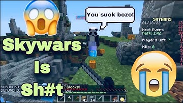 Noob Plays Skywars on Hypixel for the first time (*cries*)