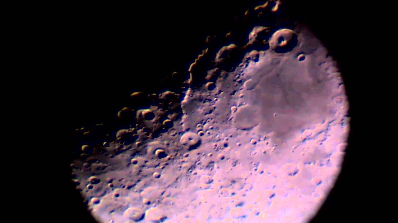 Moon 90mm refractor (first light) 1080p HD YouTube