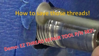 Tool Review: Ez Thread Rotary Thread Repair Tool! How to save damaged threads! Demo: HD Crankshaft