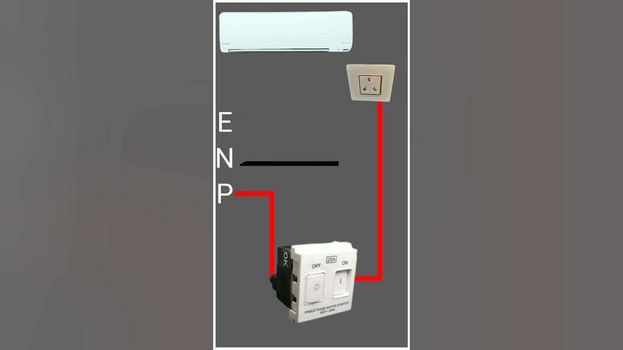 AC starter and dp switch wiring diagram. - YouTube