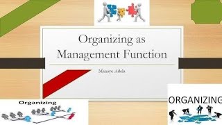 Introduction to Management Chapter 4 Organizing Function Afaan Oromotin #education #automobile #moti Profile