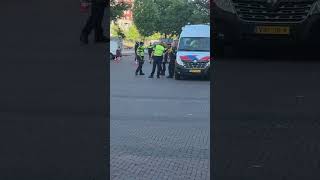 Politie Controle Binnenrotte. Bij Meent. Handhaving Tegen Overlast.