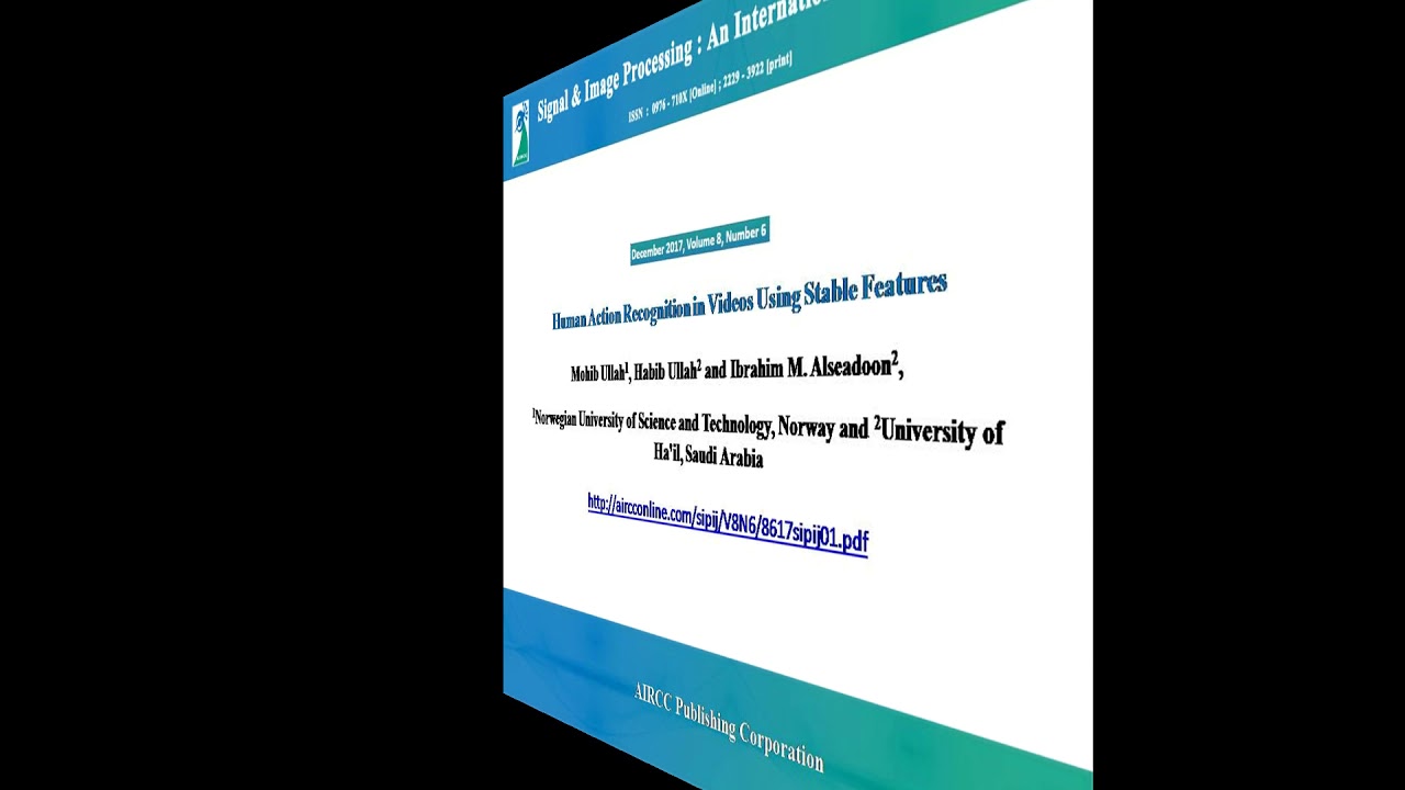 Signal & Image Processing An International Journal (SIPIJ) December