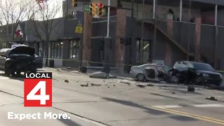 Police chase ends in multi-vehicle crash in Dearborn