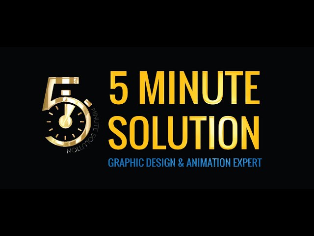 5 Minute Solution BD Channel Trailer | Graphic Design and Animation Expert class=