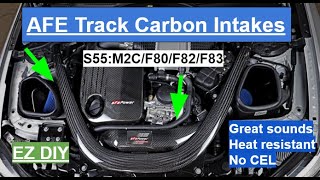 Bmw M3M4 Carbon Intakes Install & Sound Clips M2C, F80 M3, F82 M4 For S55