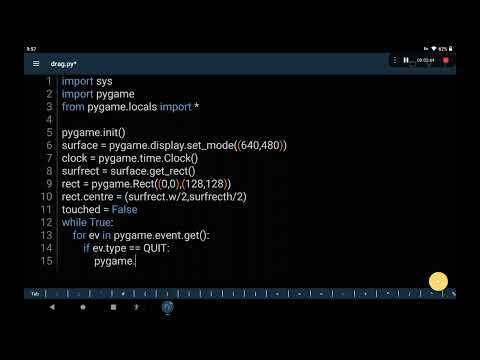 PYTHON PROJECT- TOUCHSCREEN