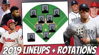 The best lineups & rotations going into 2019 + opening day (mlb) thank
you guys for watching this baseball video where we talk about
baseball! new uploads ev...