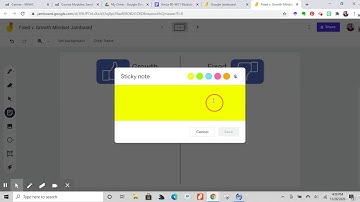 Post a Sticky Note in Jamboard