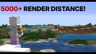 Infinite render distance in Minecraft