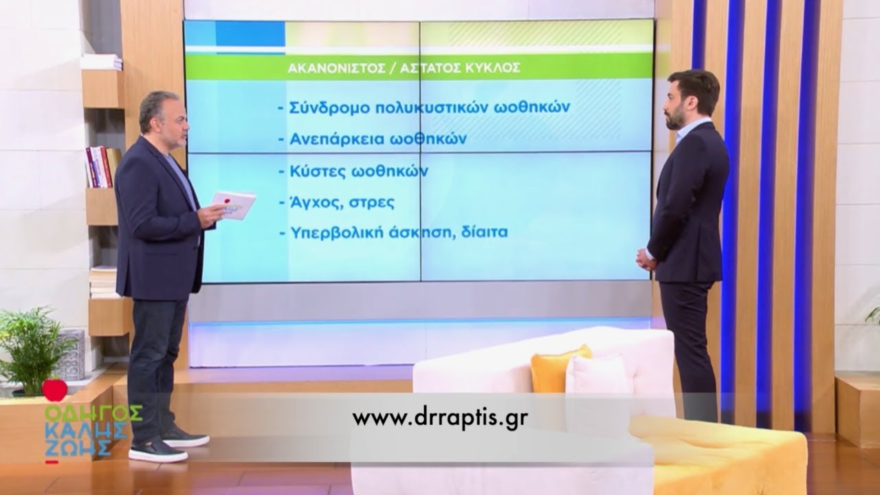 Αίτια διαταραχών έμμηνου κύκλου - Ιωάννης Ράπτης