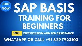 SAP Basis Training Videos 1 tutorial for beginners Call or What's App+91 8297923103 screenshot 1