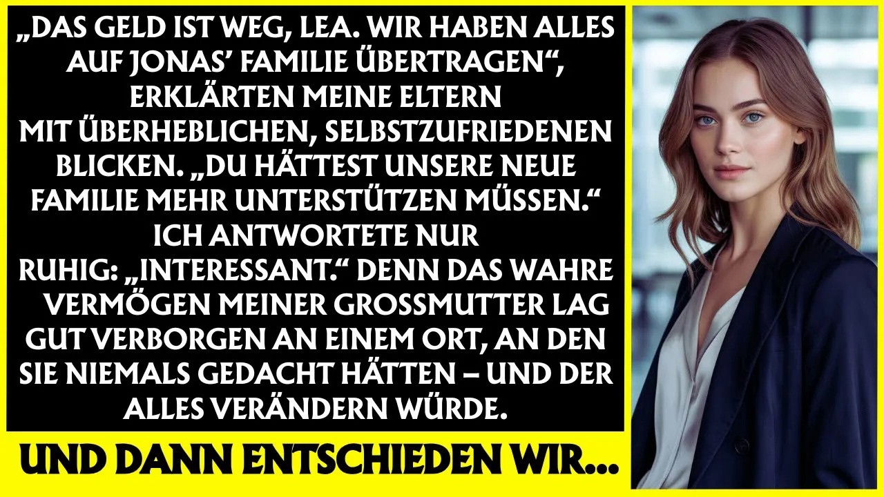 „Meine Eltern stahlen heimlich mein Erbe für ihre neue Familie – doch die Schweizer Bank griff ein