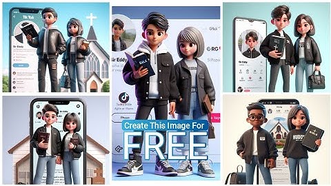 How to create 3D Al Social media Images | Ai image generator 2024 | Bing image creator tutorial FREE