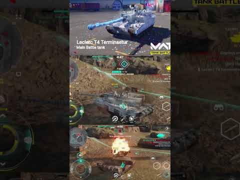 Leclerc T4 Terminaetur 🔥#gameplay#tank#mwttankbattlegame#shorts
