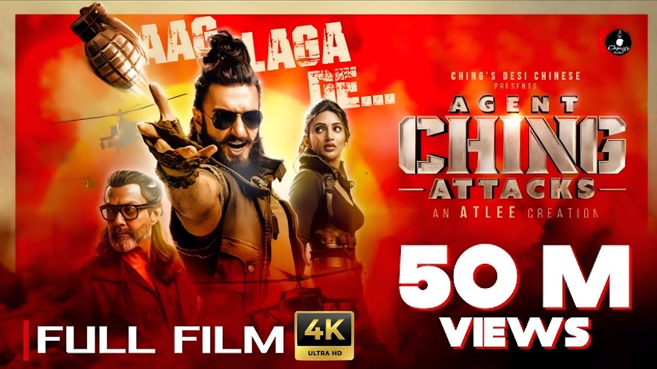 Agent Ching Attacks – Full Film | Hindi | Atlee & Ranveer | Sreeleela, Bobby Deol 
