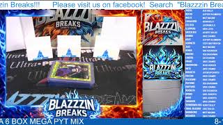 8-16-26 NBA TOPPS CHROME UPDATE NBA 6 BOX MEGA PYT MIX