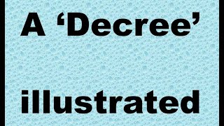 An introduction to the “TWO IMMUTABLE THINGS” [Cont.] A DECREE Illustrated (vid # 11) Five Agendas