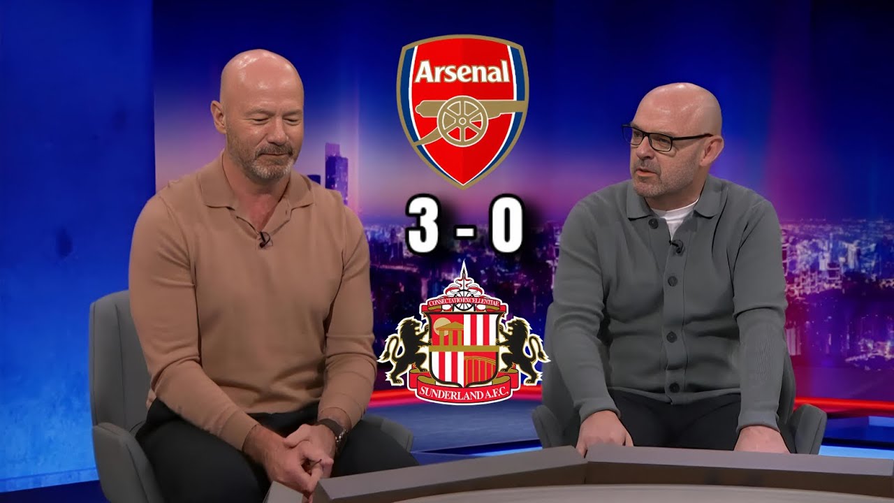 Alan Shearer STUNNED by Arsenal’s 3–0 Win vs Sunderland! 😳 | MOTD Reactions