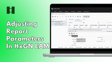 Adjusting Report Parameters in HxGN EAM