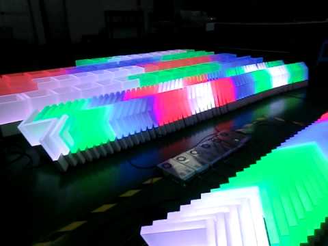 LED Deco panel in workshop - YouTube