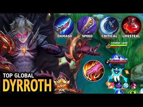 DYRROTH KING OF HELL AGAINST KING OF FIGHTER | EXPLAINED TUTORIAL BUILD MLBB