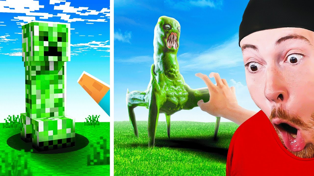 MINECRAFT vs REAL LIFE CHALLENGE!