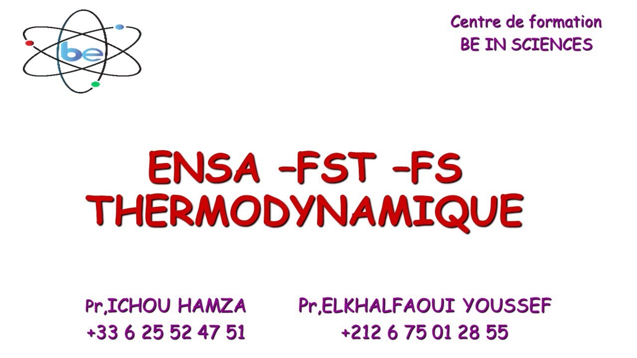 séance privée 1_1 ; THERMODYNAMIQUE MIP MIPC SMPC SMAI CPGE