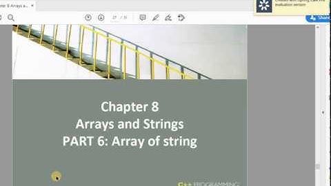 Chapter 8: Array Of String