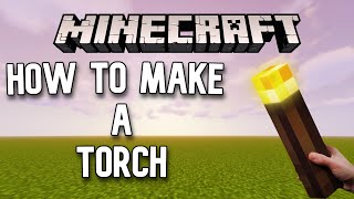 Minecraft | How To Make A Torch In Survival Mode | PSGamerz