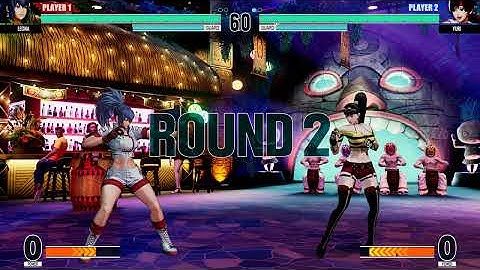 Leona vs Yuri (as Lady Choi) | KOFXV mods | CPU vs CPU