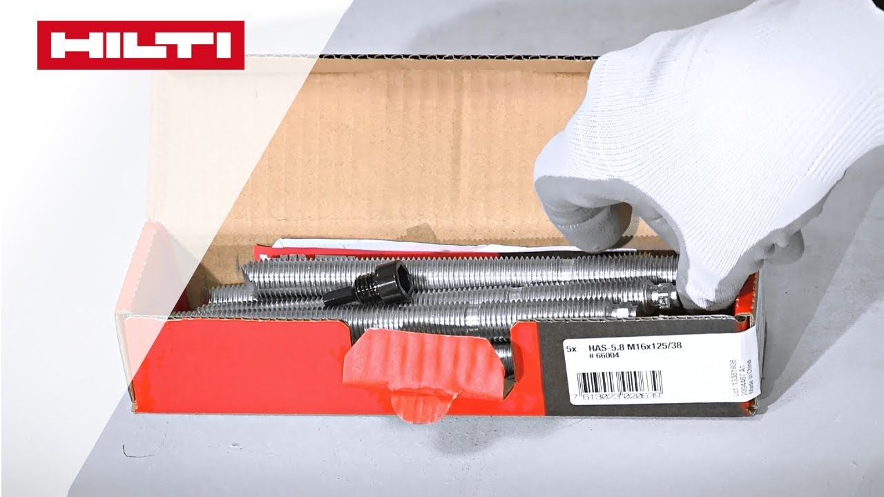 ANLEITUNG zum chemischen Hilti Verbundanker HVU2 Wand/Bodenmontage