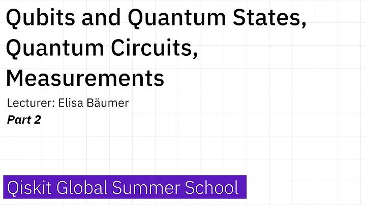 2. Qubits and Quantum States, Quantum Circuits, Measurements - Part 2